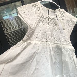 Sweet white cotton top